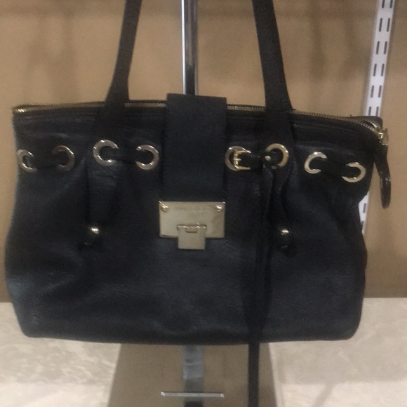 Jimmy Choo Grained Leather Shoulder Bag - Picture 13 of 13